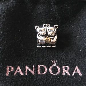 Pandora Bear Hug Charm RARE